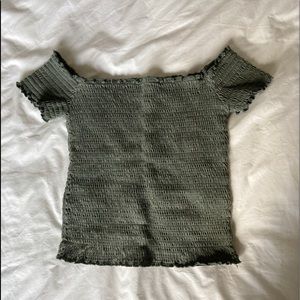 Hollister Smocked Off the Shoulder Top